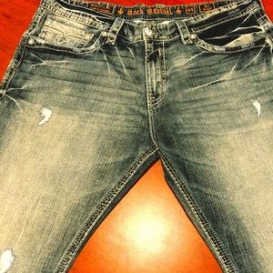 NEW MEN'S ROCK REVIVAL "JED" STRAIGHT JEAN